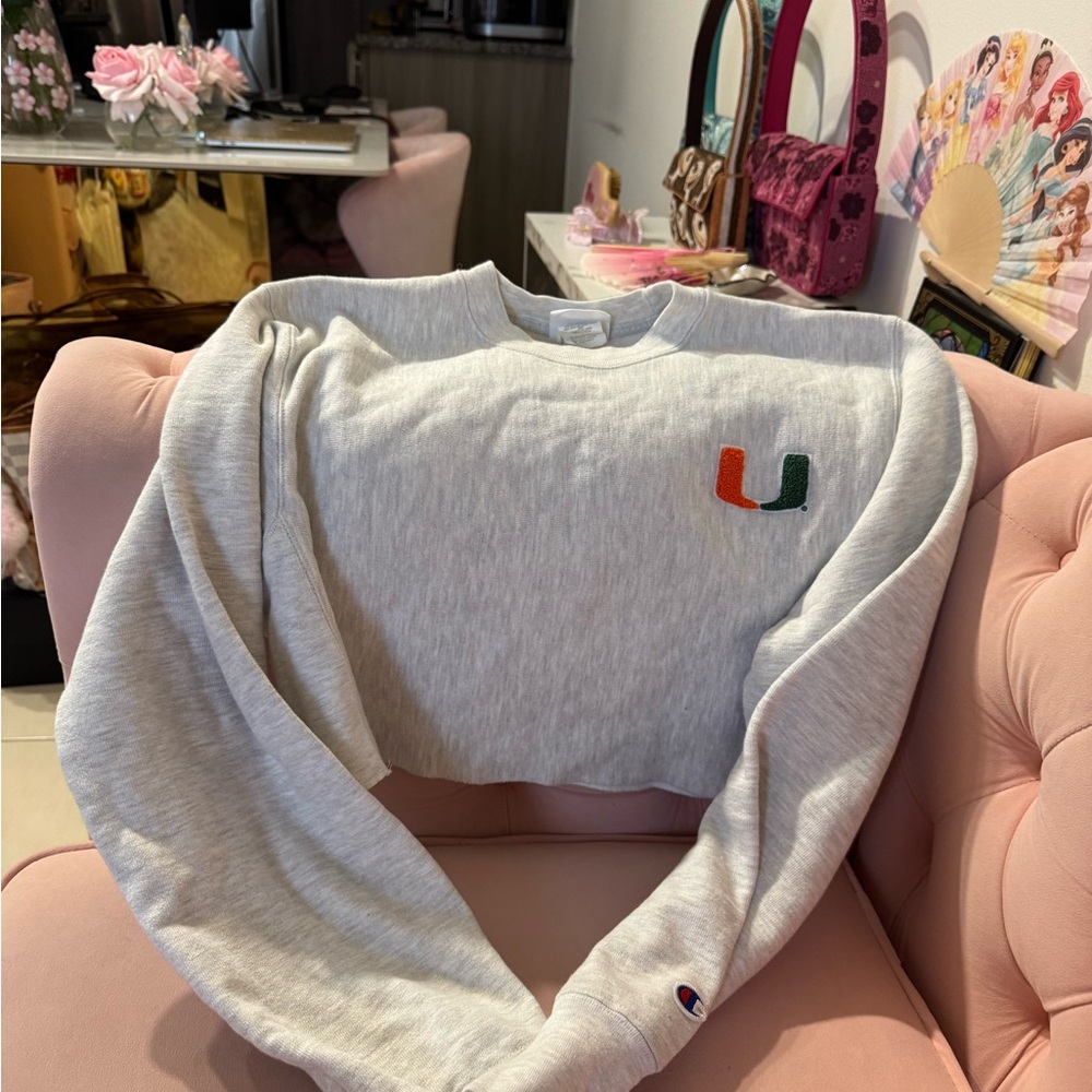 Champion x UMIAMI Reverse Weave Cropped Sweatshirt
